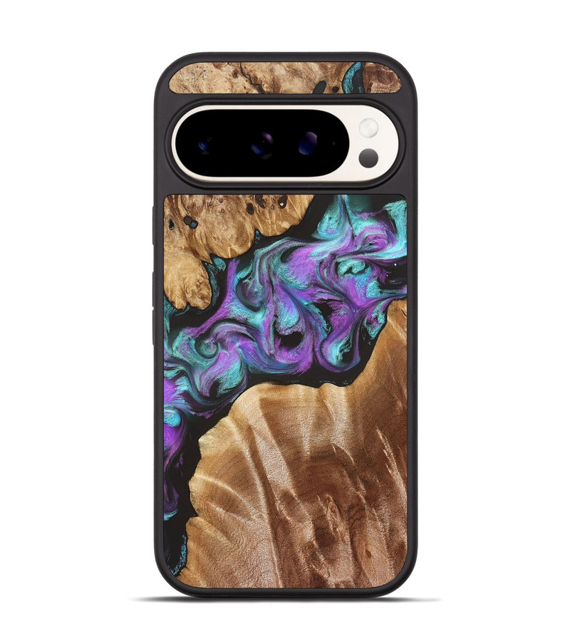 Pixel 9 Pro Wood Phone Case - Ouida (Purple, 823216)