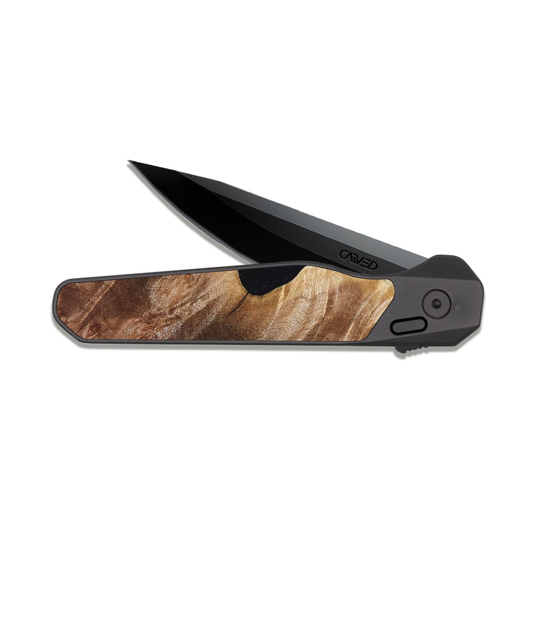 EDC Dark Slate Wood Pocket Knife - Simon (Purple, 823217)