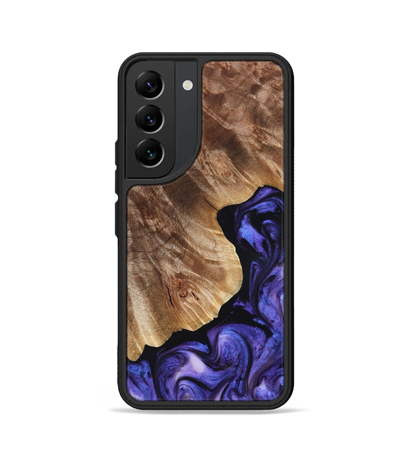 Galaxy S22 Wood Phone Case - Simon (Purple, 823217)