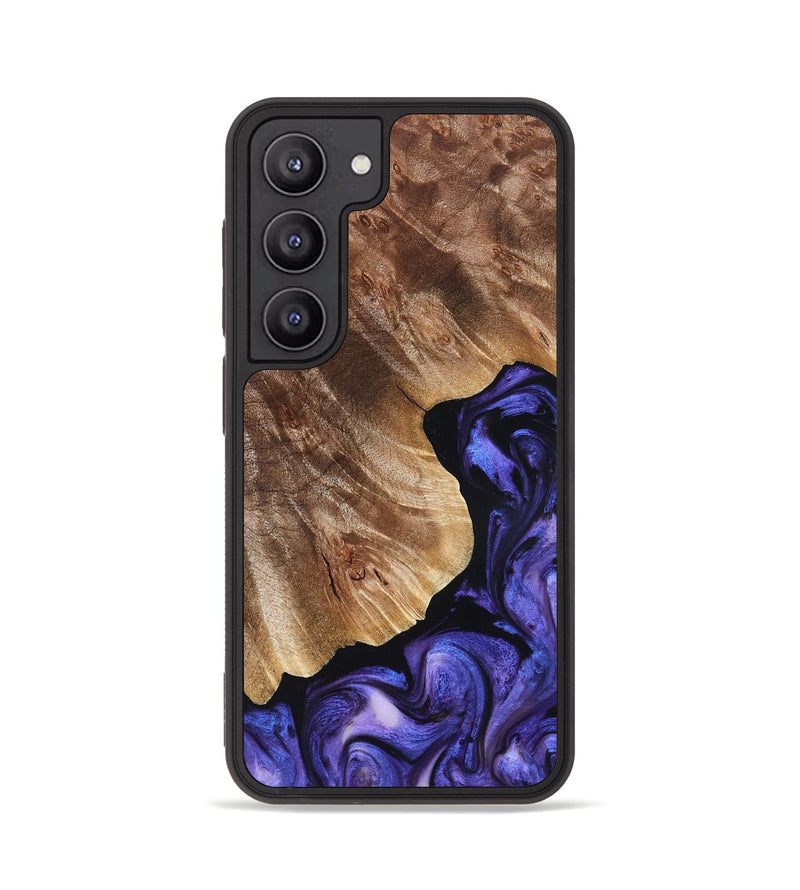 Galaxy S23 Wood Phone Case - Simon (Purple, 823217)