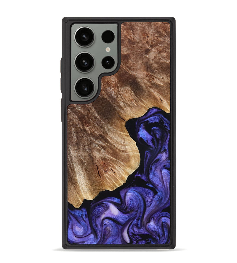 Galaxy S23 Ultra Wood Phone Case - Simon (Purple, 823217)