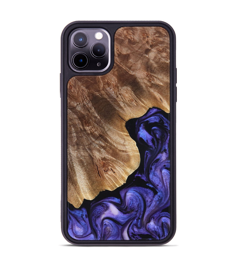iPhone 11 Pro Max Wood Phone Case - Simon (Purple, 823217)