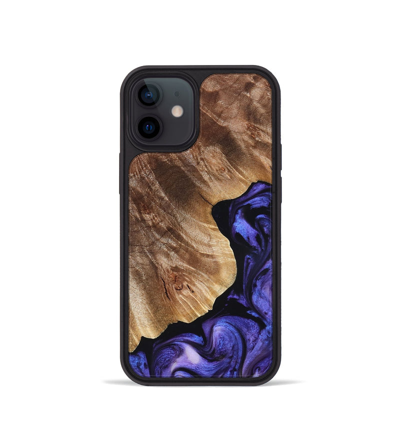 iPhone 12 mini Wood Phone Case - Simon (Purple, 823217)