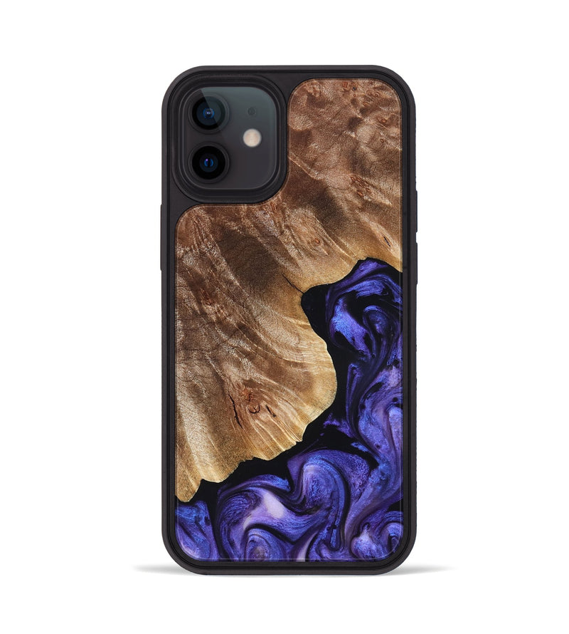 iPhone 12 Wood Phone Case - Simon (Purple, 823217)
