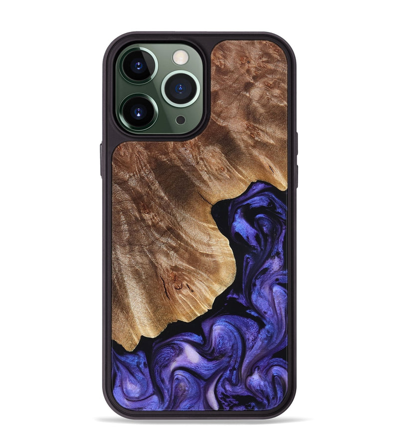 iPhone 13 Pro Max Wood Phone Case - Simon (Purple, 823217)