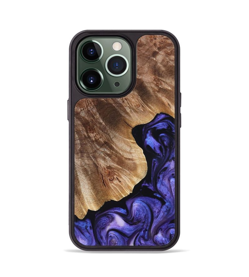 iPhone 13 Pro Wood Phone Case - Simon (Purple, 823217)