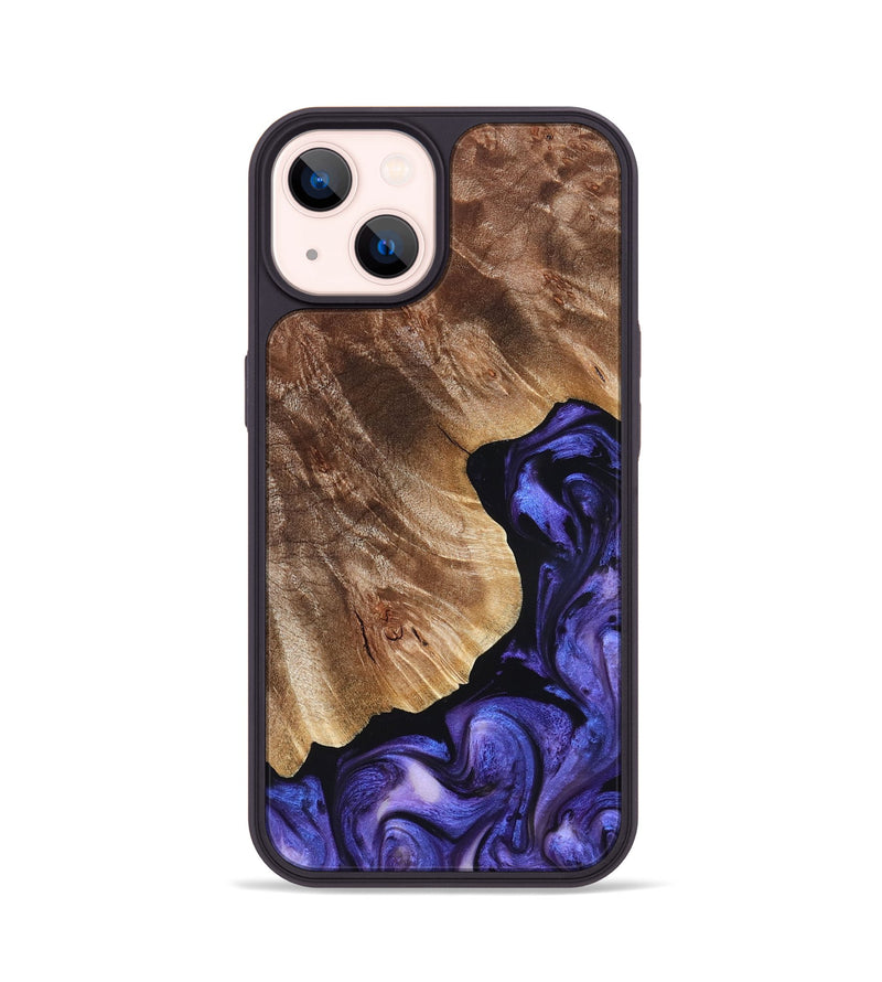 iPhone 14 Wood Phone Case - Simon (Purple, 823217)