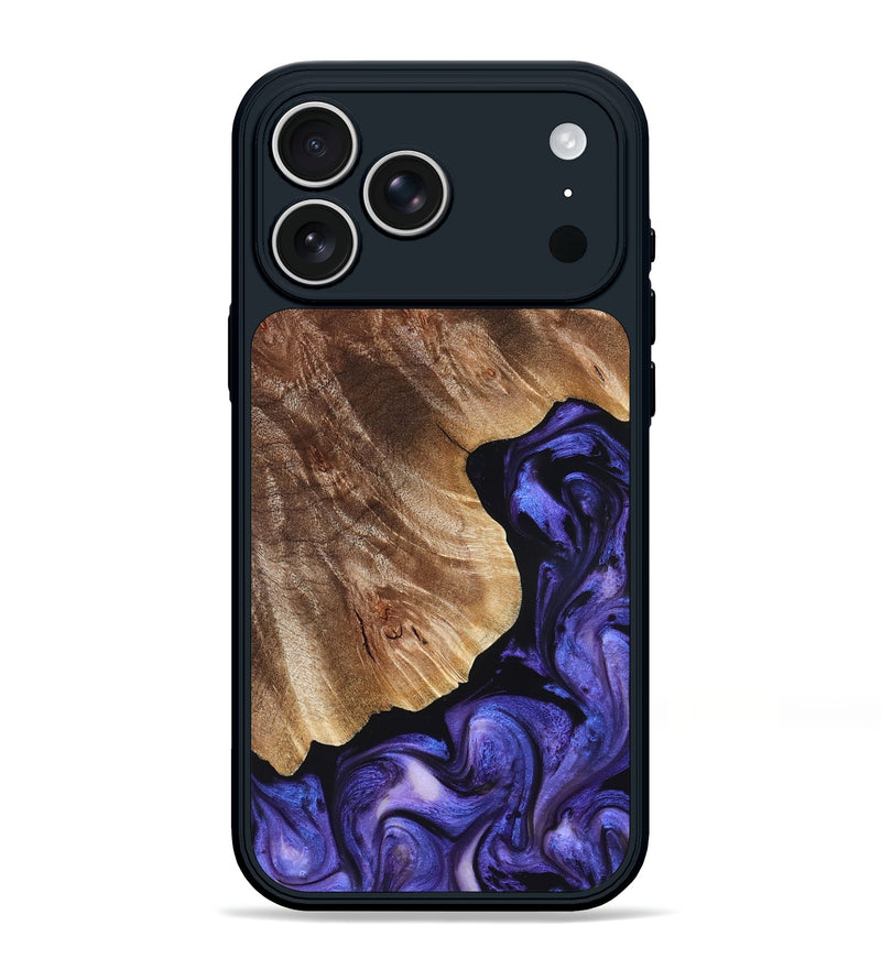 iPhone 17 Pro Max Wood Phone Case - Simon (Purple, 823217)