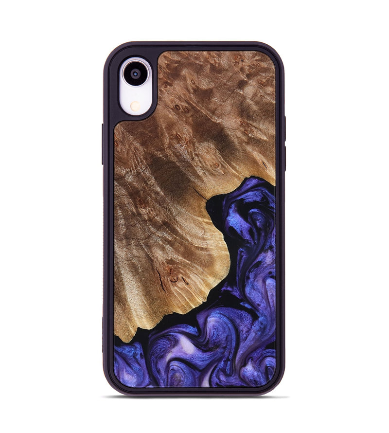 iPhone Xr Wood Phone Case - Simon (Purple, 823217)