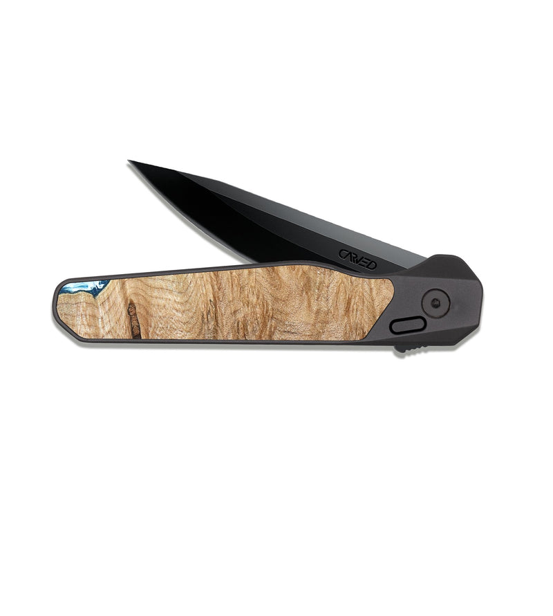 EDC Dark Slate Wood Pocket Knife - Noa (Coastal, 823228)