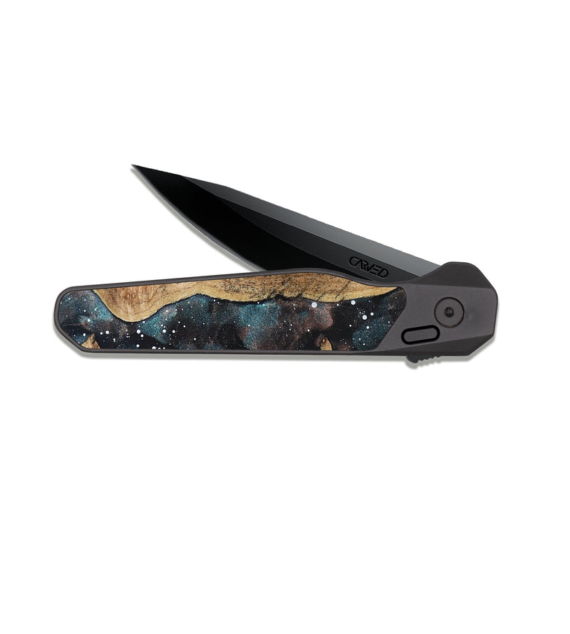 EDC Dark Slate Wood Pocket Knife - Odie (Cosmos, 823230)