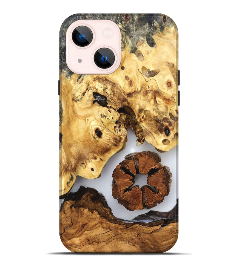 iPhone 14 Plus Wood Live Edge Phone Case - Bryn (Clear, 823231)