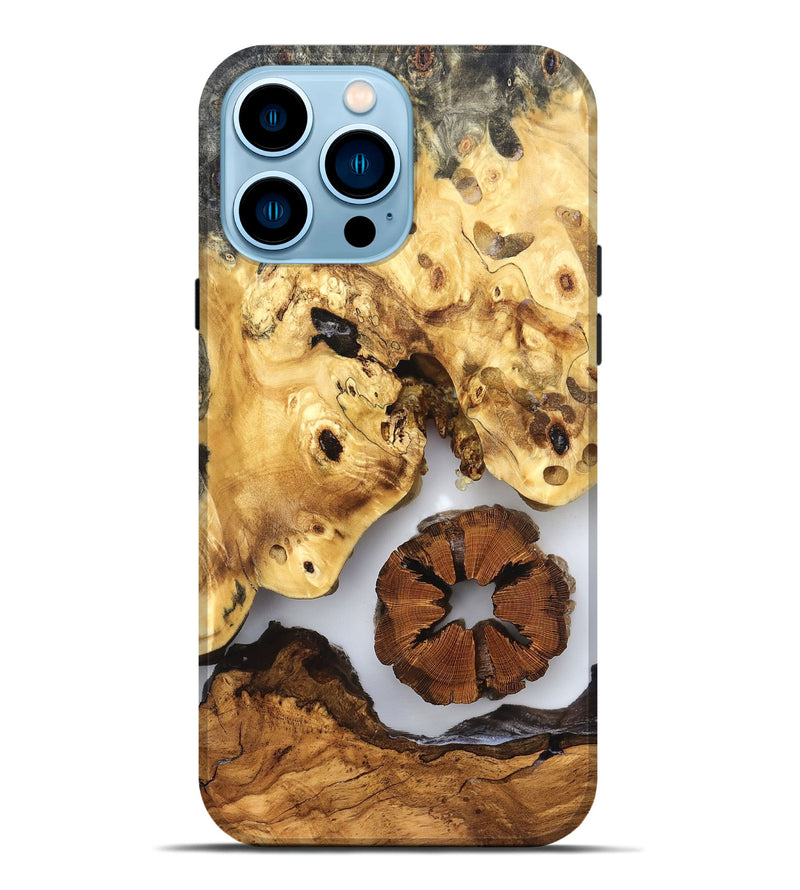 iPhone 14 Pro Max Wood Live Edge Phone Case - Bryn (Clear, 823231)