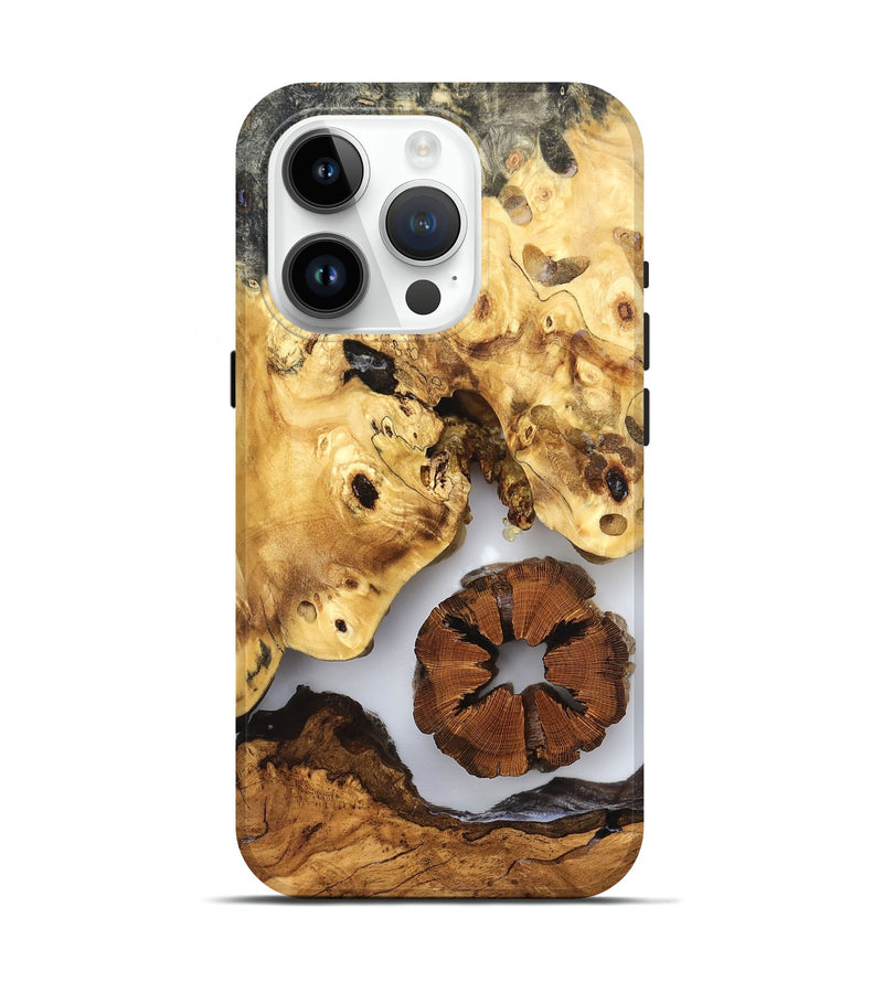 iPhone 15 Pro Wood Live Edge Phone Case - Bryn (Clear, 823231)