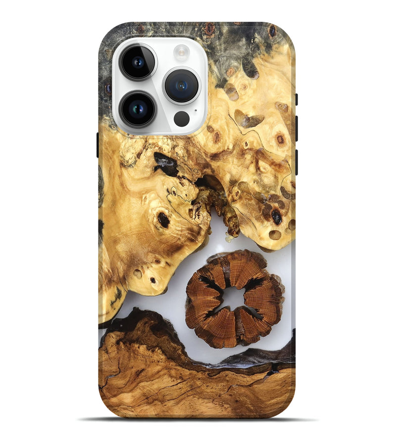 iPhone 15 Pro Max Wood Live Edge Phone Case - Bryn (Clear, 823231)