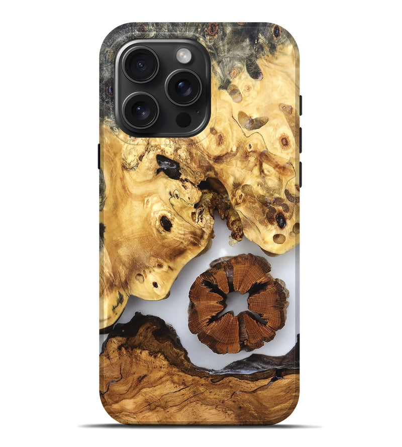 iPhone 16 Pro Max Wood Live Edge Phone Case - Bryn (Clear, 823231)