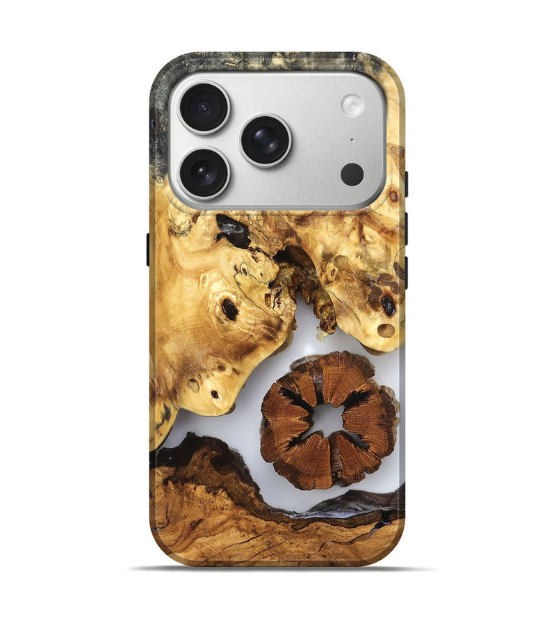 iPhone 17 Pro Wood Live Edge Phone Case - Bryn (Clear, 823231)
