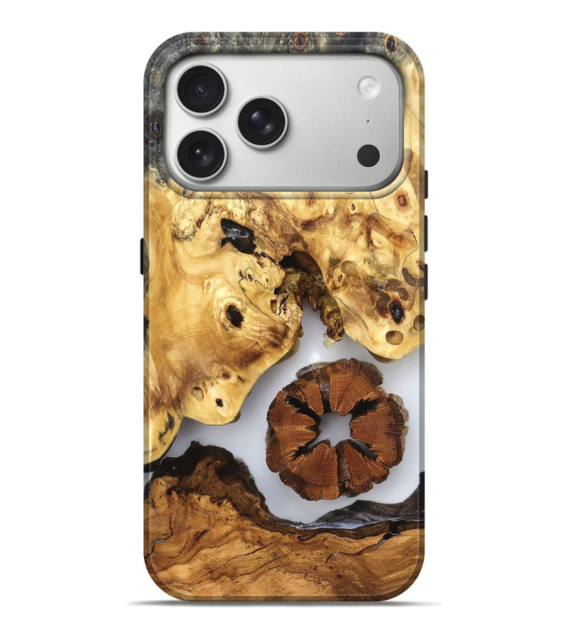 iPhone 17 Pro Max Wood Live Edge Phone Case - Bryn (Clear, 823231)