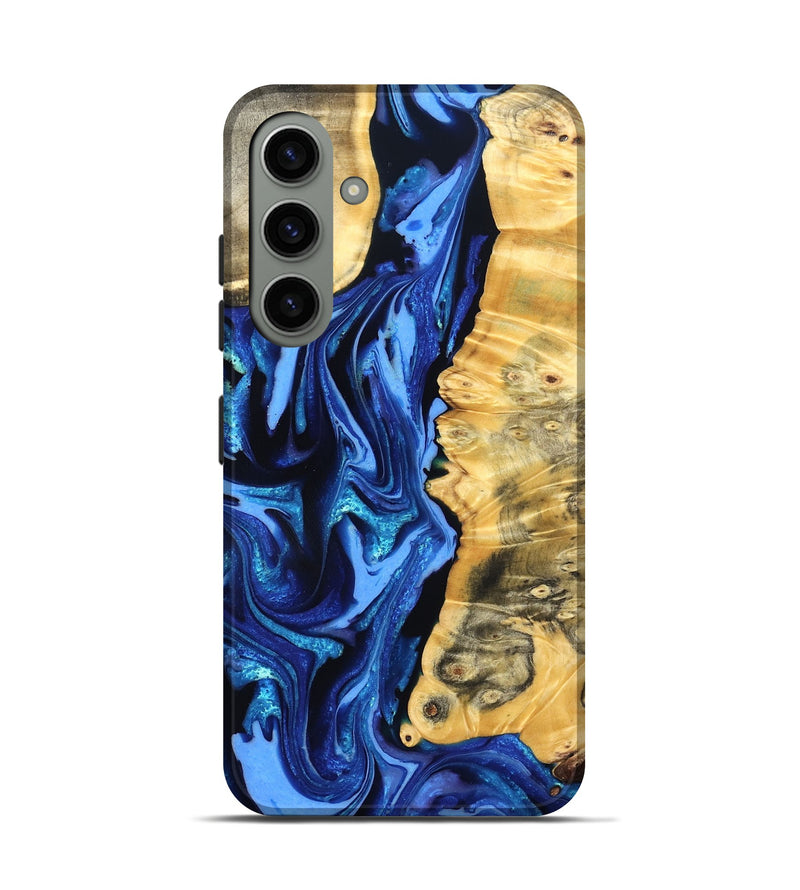 Galaxy S24 Wood Live Edge Phone Case - Daniela (Blue, 823233)