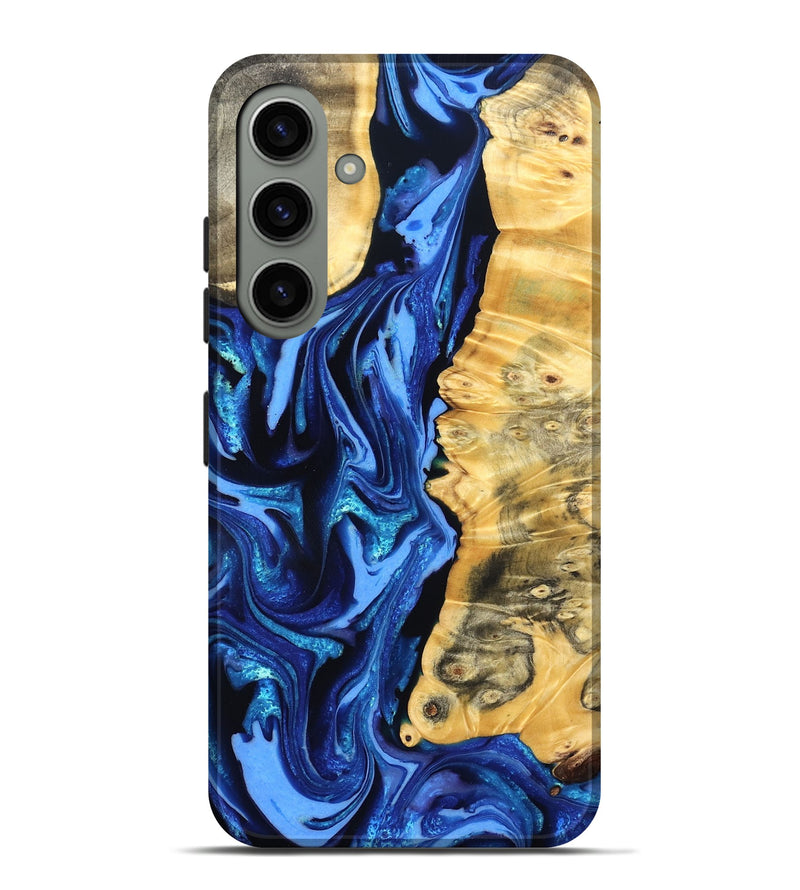 Galaxy S24 Plus Wood Live Edge Phone Case - Daniela (Blue, 823233)