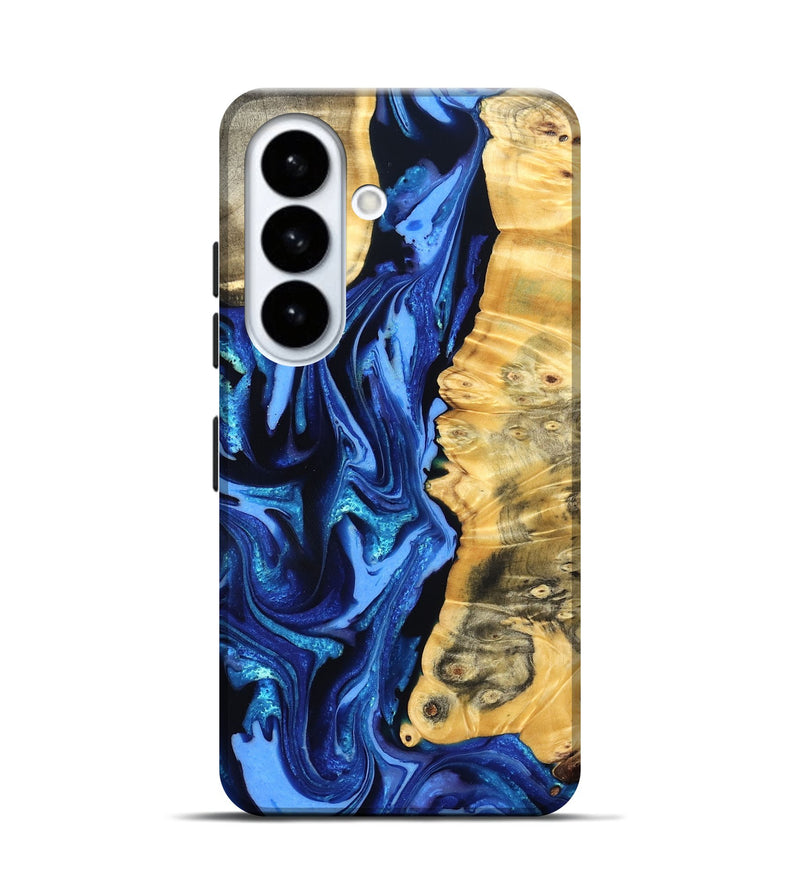 Galaxy S26 Wood Live Edge Phone Case - Daniela (Blue, 823233)