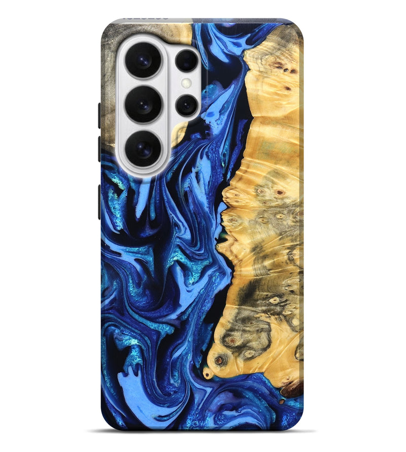 Galaxy S26 Ultra Wood Live Edge Phone Case - Daniela (Blue, 823233)