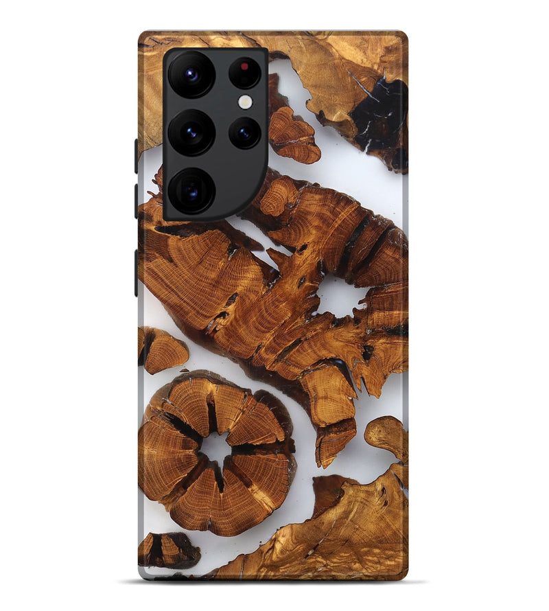Galaxy S22 Ultra Wood Live Edge Phone Case - Shad (Clear, 823234)
