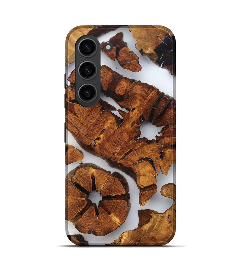 Galaxy S23 Wood Live Edge Phone Case - Shad (Clear, 823234)