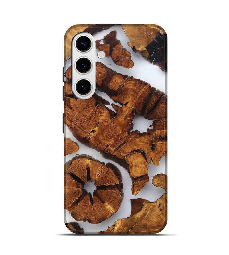 Galaxy S25 Wood Live Edge Phone Case - Shad (Clear, 823234)