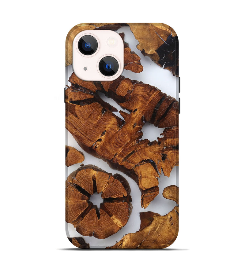 iPhone 14 Wood Live Edge Phone Case - Shad (Clear, 823234)