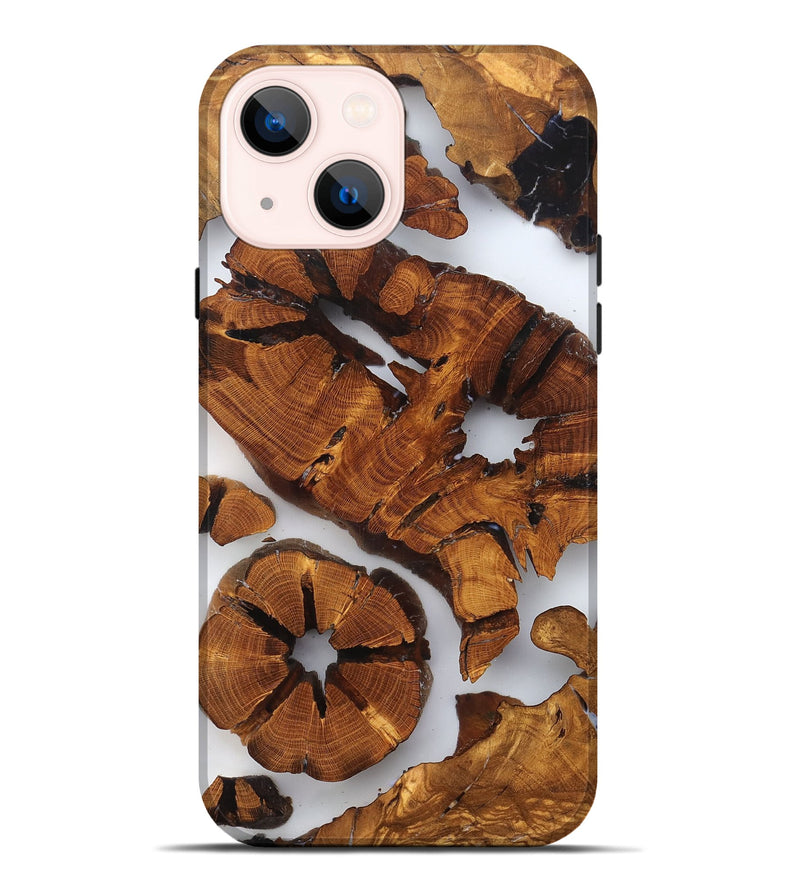 iPhone 14 Plus Wood Live Edge Phone Case - Shad (Clear, 823234)