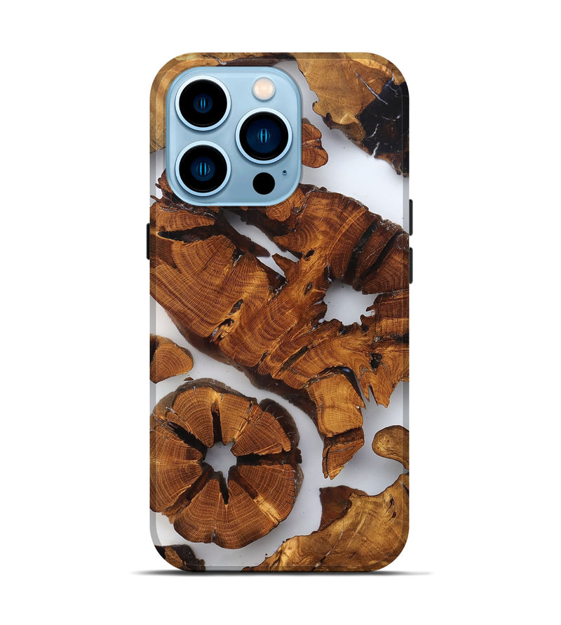 iPhone 14 Pro Wood Live Edge Phone Case - Shad (Clear, 823234)