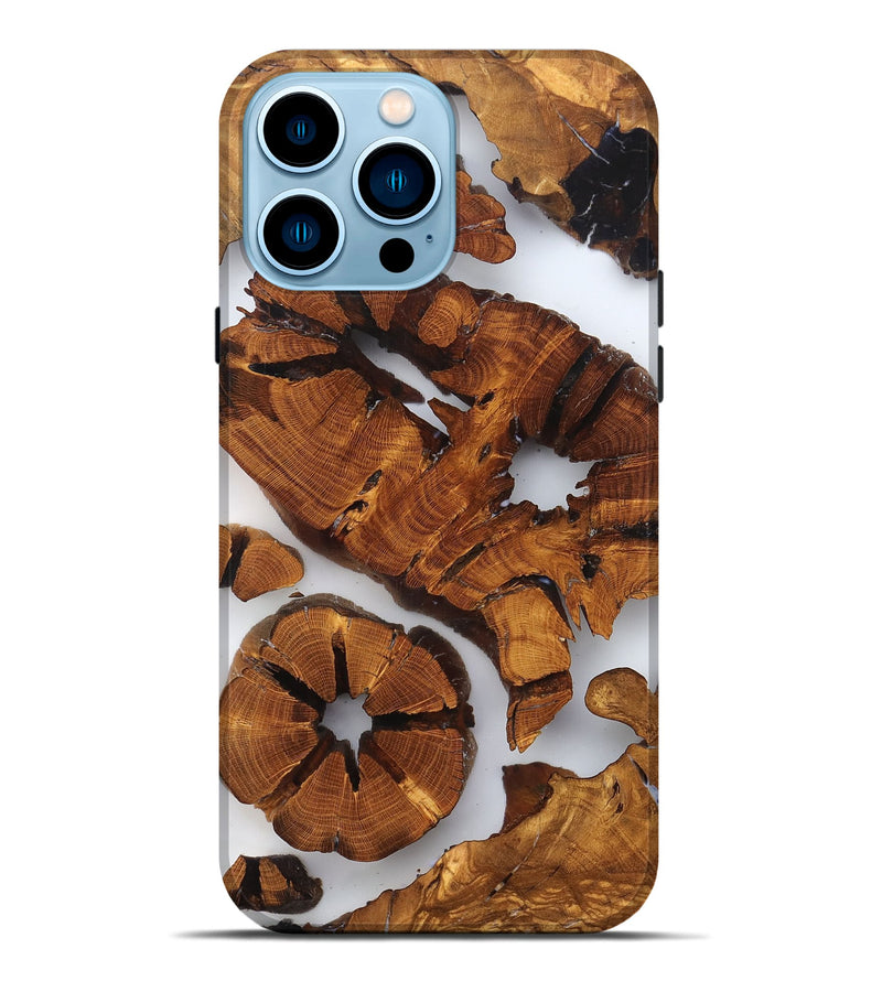 iPhone 14 Pro Max Wood Live Edge Phone Case - Shad (Clear, 823234)