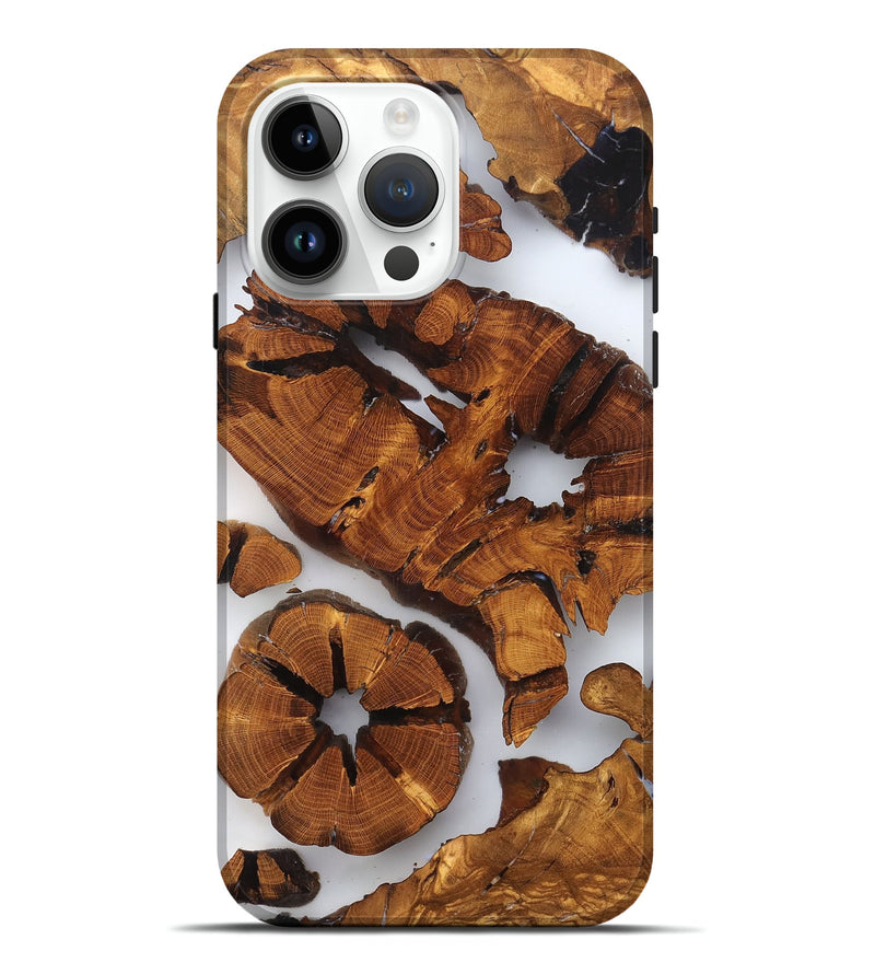 iPhone 15 Pro Max Wood Live Edge Phone Case - Shad (Clear, 823234)