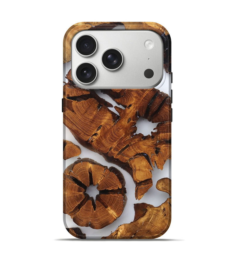 iPhone 17 Pro Wood Live Edge Phone Case - Shad (Clear, 823234)