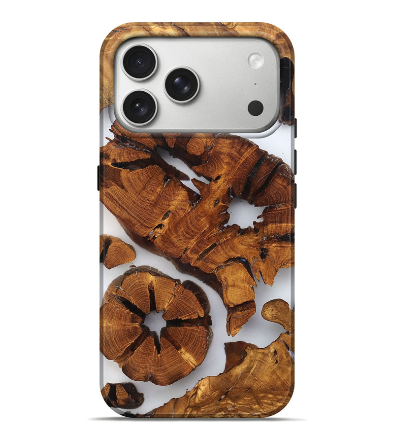 iPhone 17 Pro Max Wood Live Edge Phone Case - Shad (Clear, 823234)
