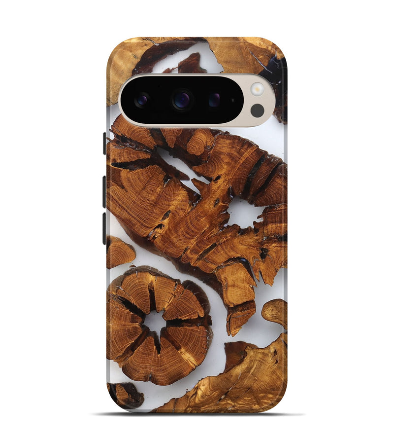 Pixel 9 Wood Live Edge Phone Case - Shad (Clear, 823234)