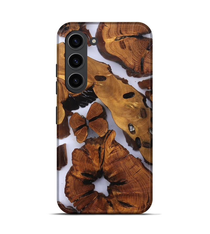 Galaxy S23 Wood Live Edge Phone Case - Dirk (Clear, 823235)