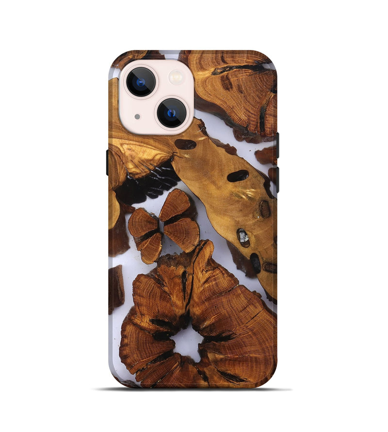 iPhone 13 mini Wood Live Edge Phone Case - Dirk (Clear, 823235)