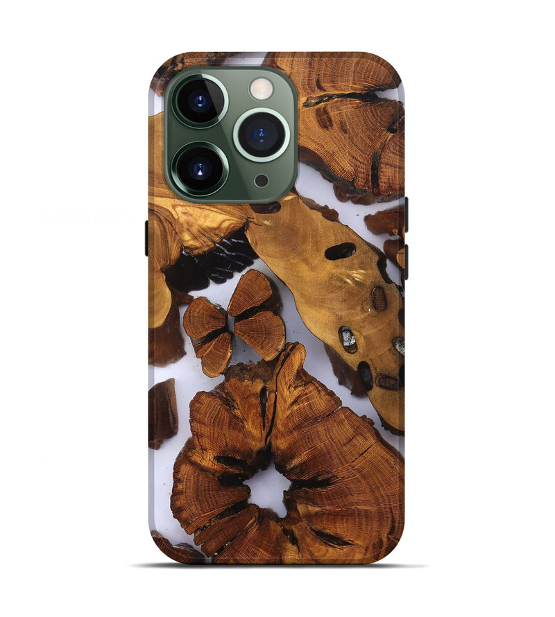iPhone 13 Pro Wood Live Edge Phone Case - Dirk (Clear, 823235)