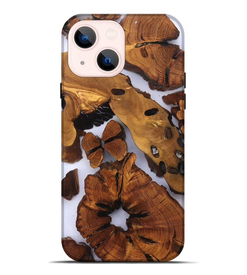 iPhone 14 Plus Wood Live Edge Phone Case - Dirk (Clear, 823235)