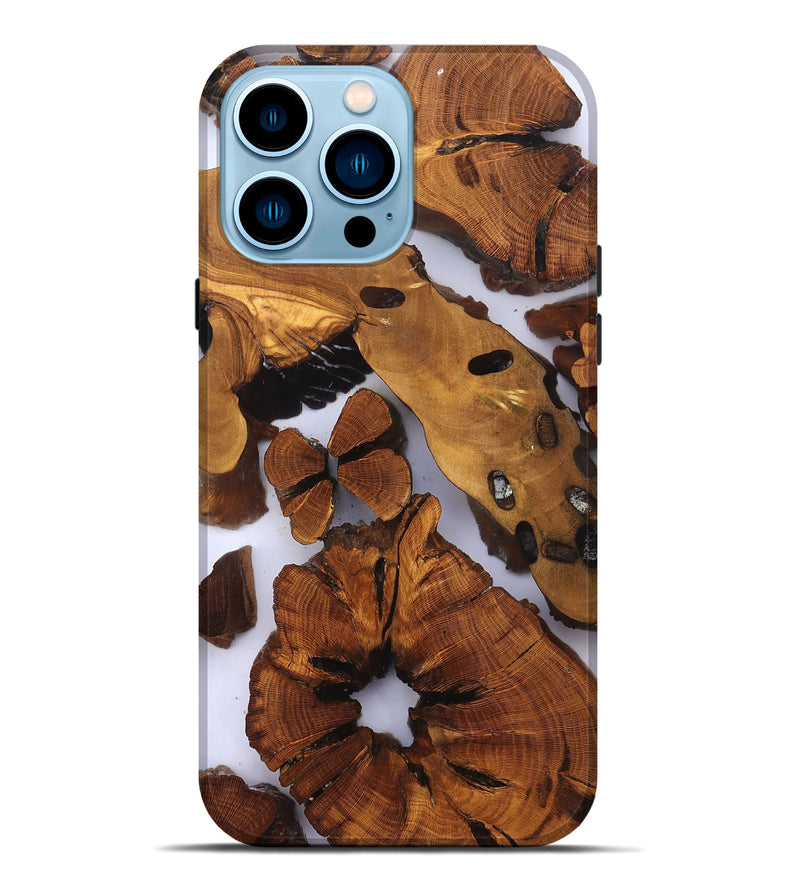 iPhone 14 Pro Max Wood Live Edge Phone Case - Dirk (Clear, 823235)