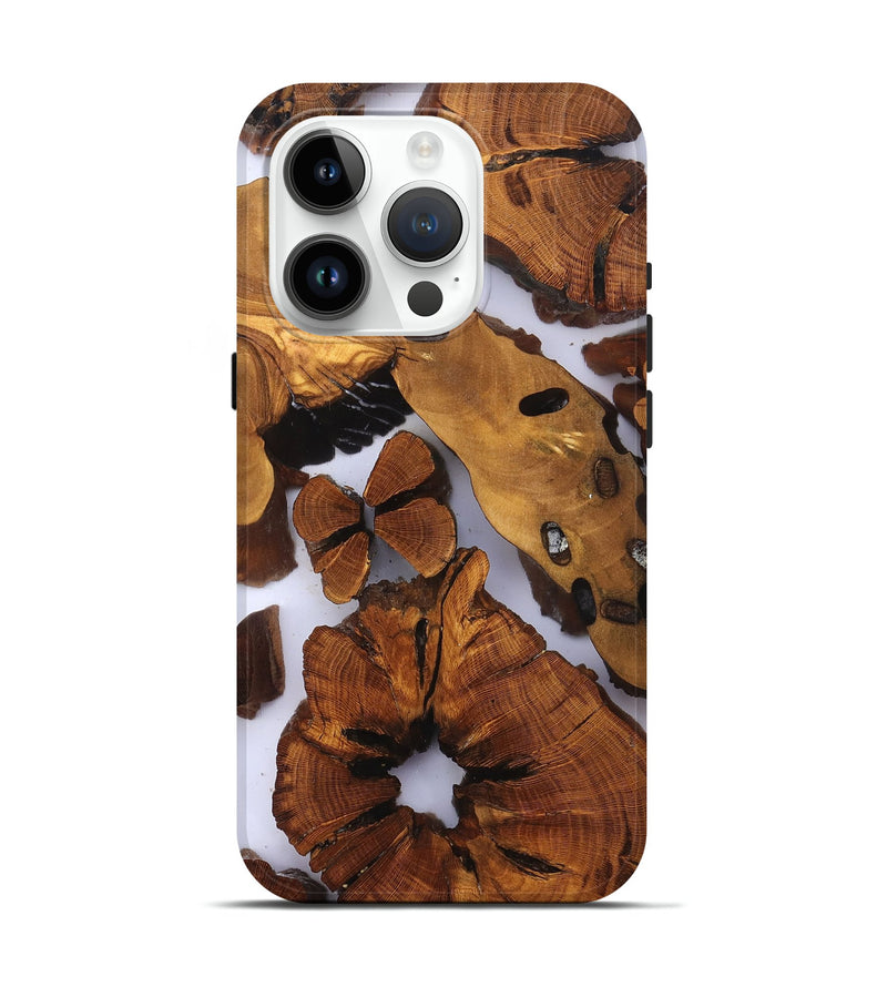iPhone 15 Pro Wood Live Edge Phone Case - Dirk (Clear, 823235)