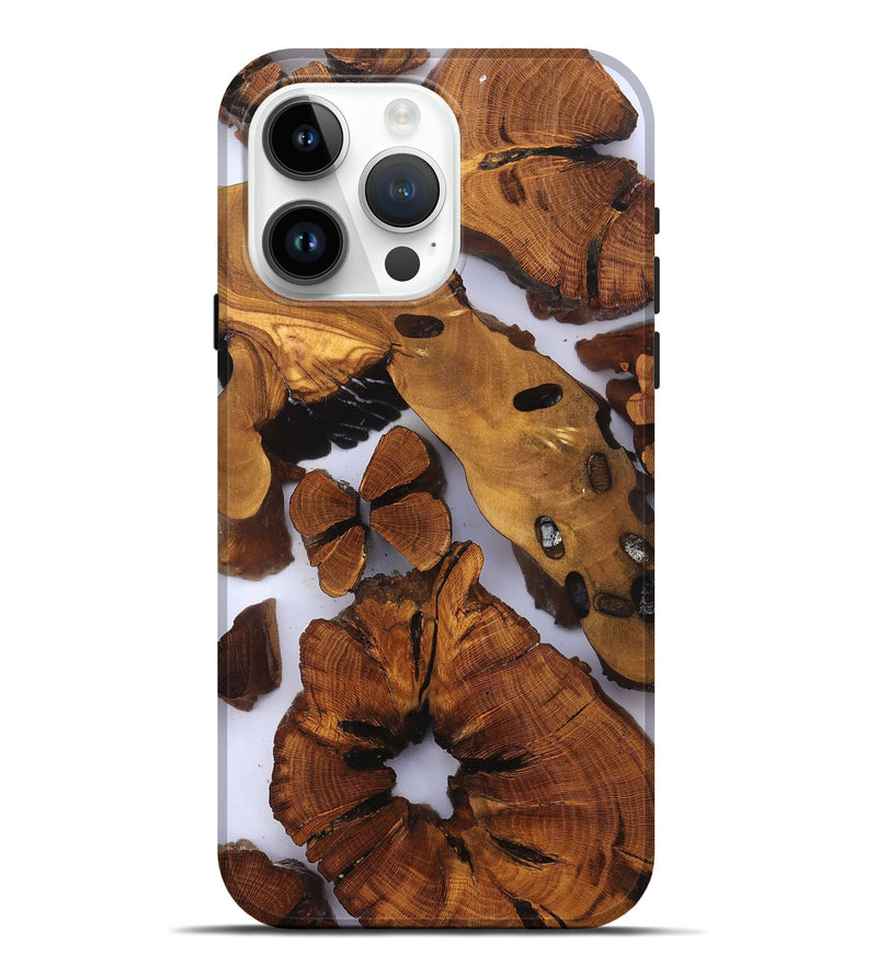 iPhone 15 Pro Max Wood Live Edge Phone Case - Dirk (Clear, 823235)