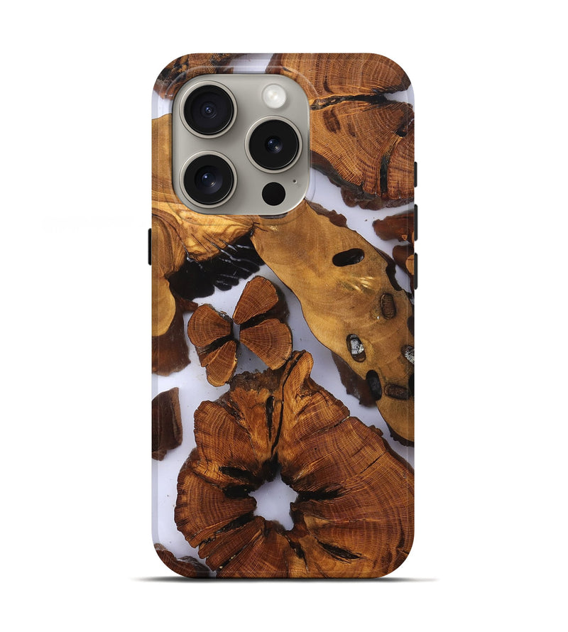iPhone 16 Pro Wood Live Edge Phone Case - Dirk (Clear, 823235)