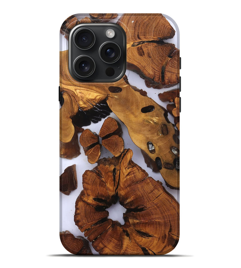 iPhone 16 Pro Max Wood Live Edge Phone Case - Dirk (Clear, 823235)