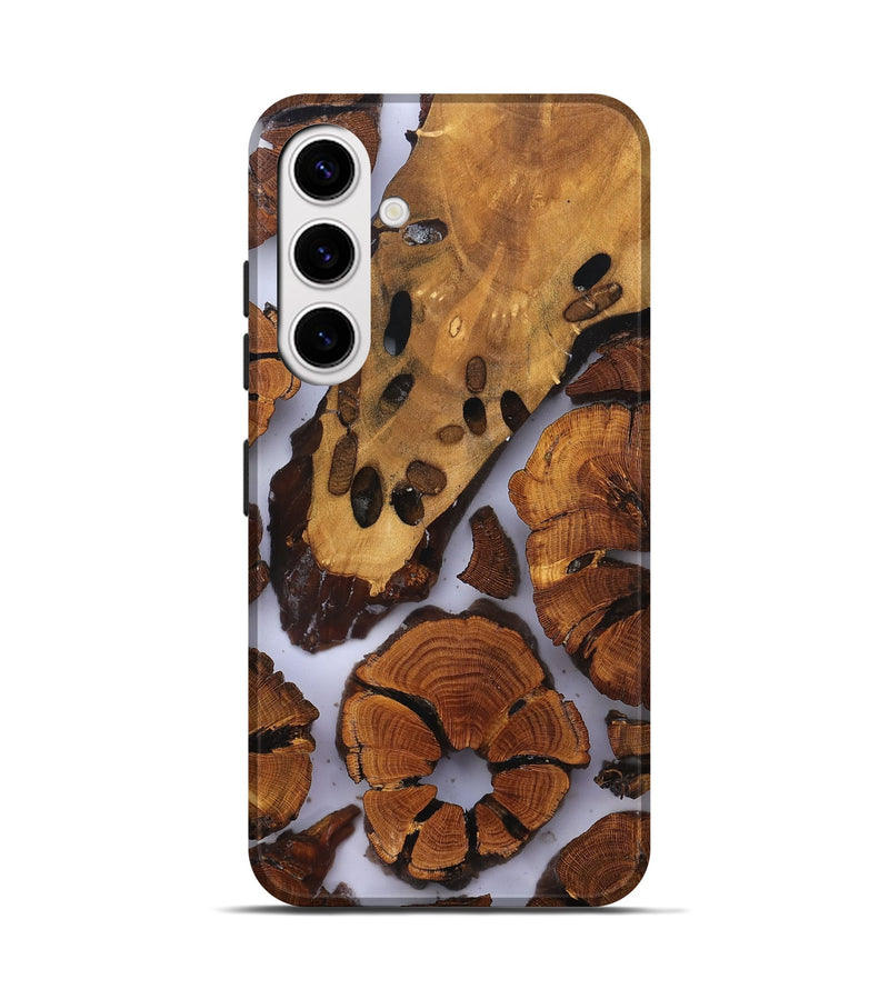 Galaxy S25 Wood Live Edge Phone Case - Jalisa (Clear, 823236)