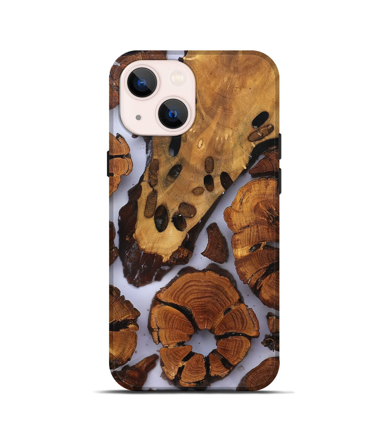 iPhone 13 mini Wood Live Edge Phone Case - Jalisa (Clear, 823236)