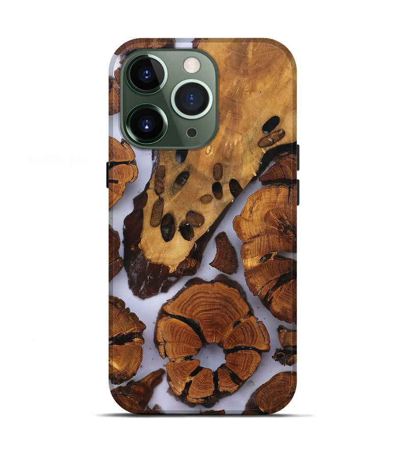iPhone 13 Pro Wood Live Edge Phone Case - Jalisa (Clear, 823236)