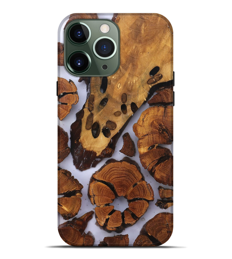iPhone 13 Pro Max Wood Live Edge Phone Case - Jalisa (Clear, 823236)